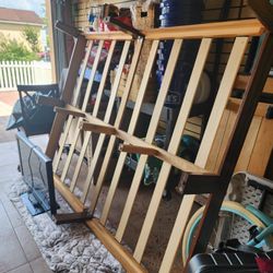Wooden Queen Size Bed Frame. No Headboard.  