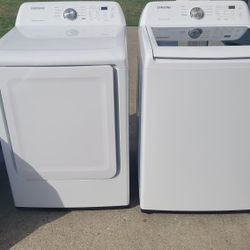 SAMSUNG HE WASHER ELECTRIC DRYER SET LIKE NEW WORKS GREAT CAN DELIVER ANYWHERE 