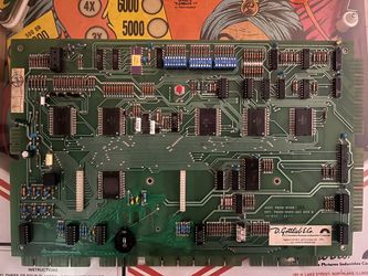 Gottlieb System 1 CPU Board, Z23 ROM IC EXCLUDED