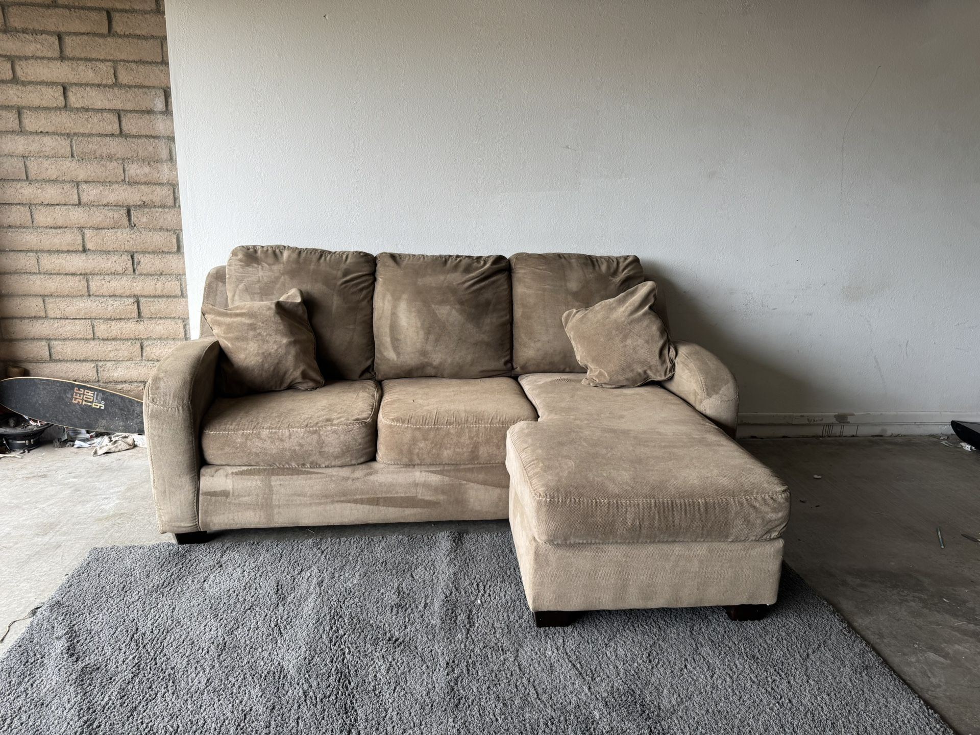 Reversible Chaise Sectional Sofa Couch Sala