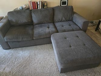 Sofa bed and ottoman