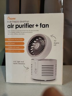 Crane Desktop Air Purifier and Fan
