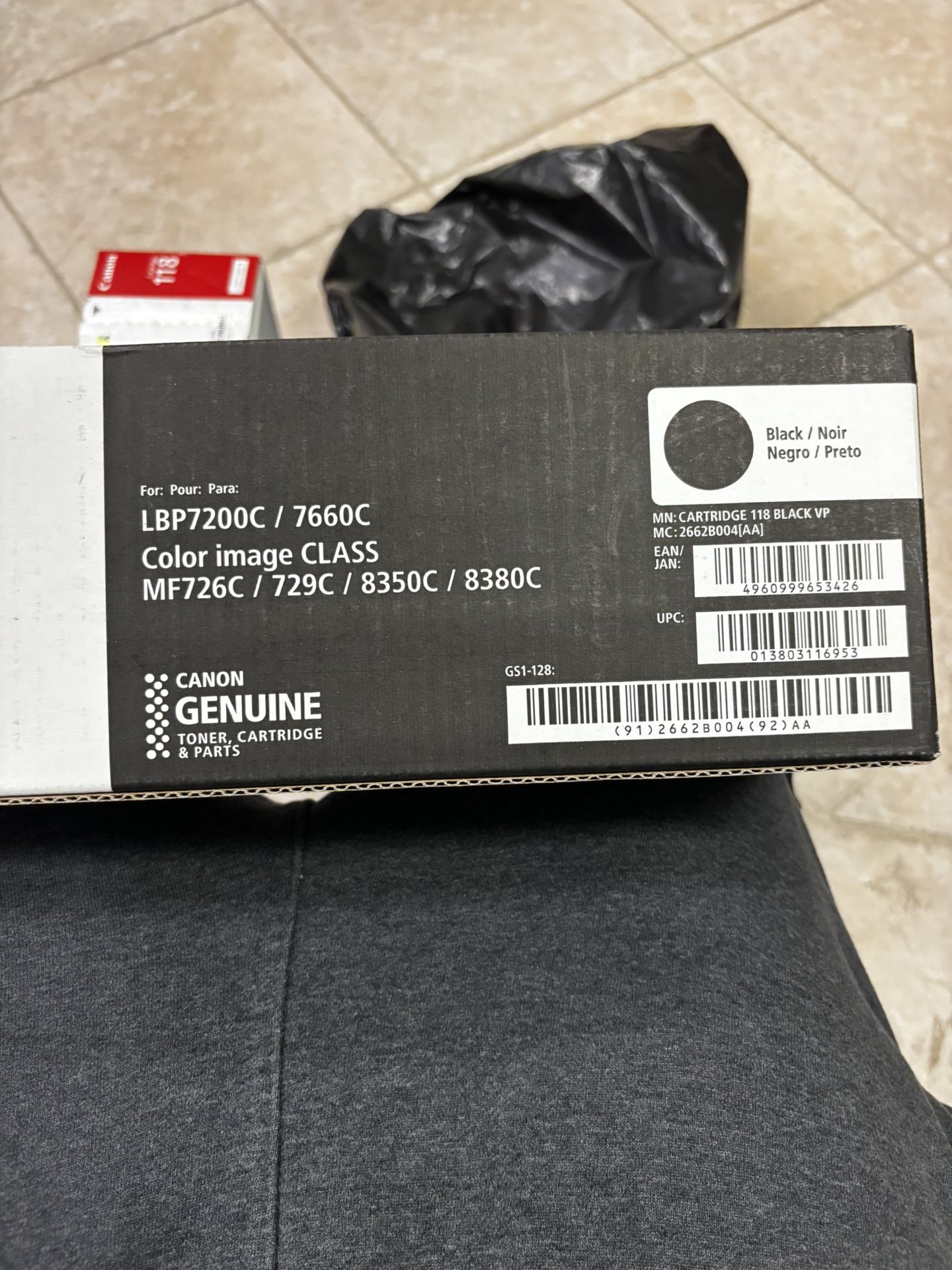 OEM RETAIL Canon 118 Toner Cartridge Black