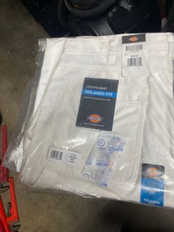 Dickies White Utility Painter's Pants size (36x30 and 34x30 men’s)