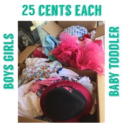 Only 25 cents each kids Girls boys baby infant toddler lots to choose from