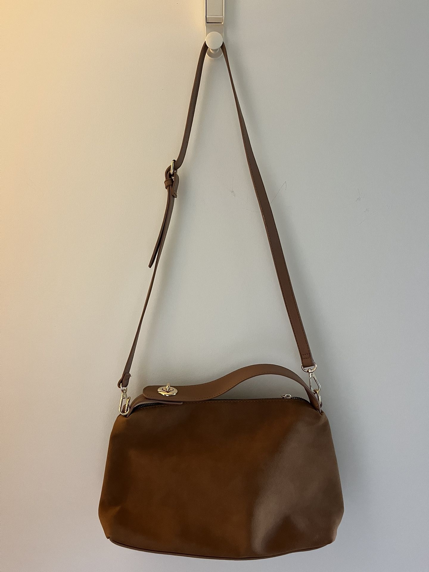 Suede Purse Light Brown