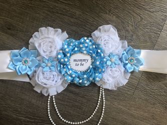 Mommy To Be Belt/ Maternity Sash/ Cinto De Maternidad/ Baby Shower Ideas/ Handmade/ Hecho A Mano