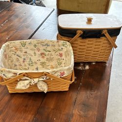 2 LONGABERGER BASKET SETS