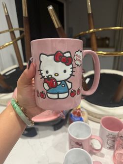 Hello Kitty Pink Ceramic Mug **MOVING SALE//ALL MUST GO**
