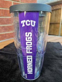 TCU Horned Frogs 24oz tervis tumbler vacuum insulated tumbler