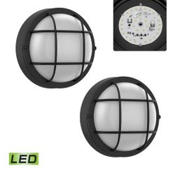 LED Light Set of 2 - 8" Nautical Outdoor/Indoor Bulkhead Light