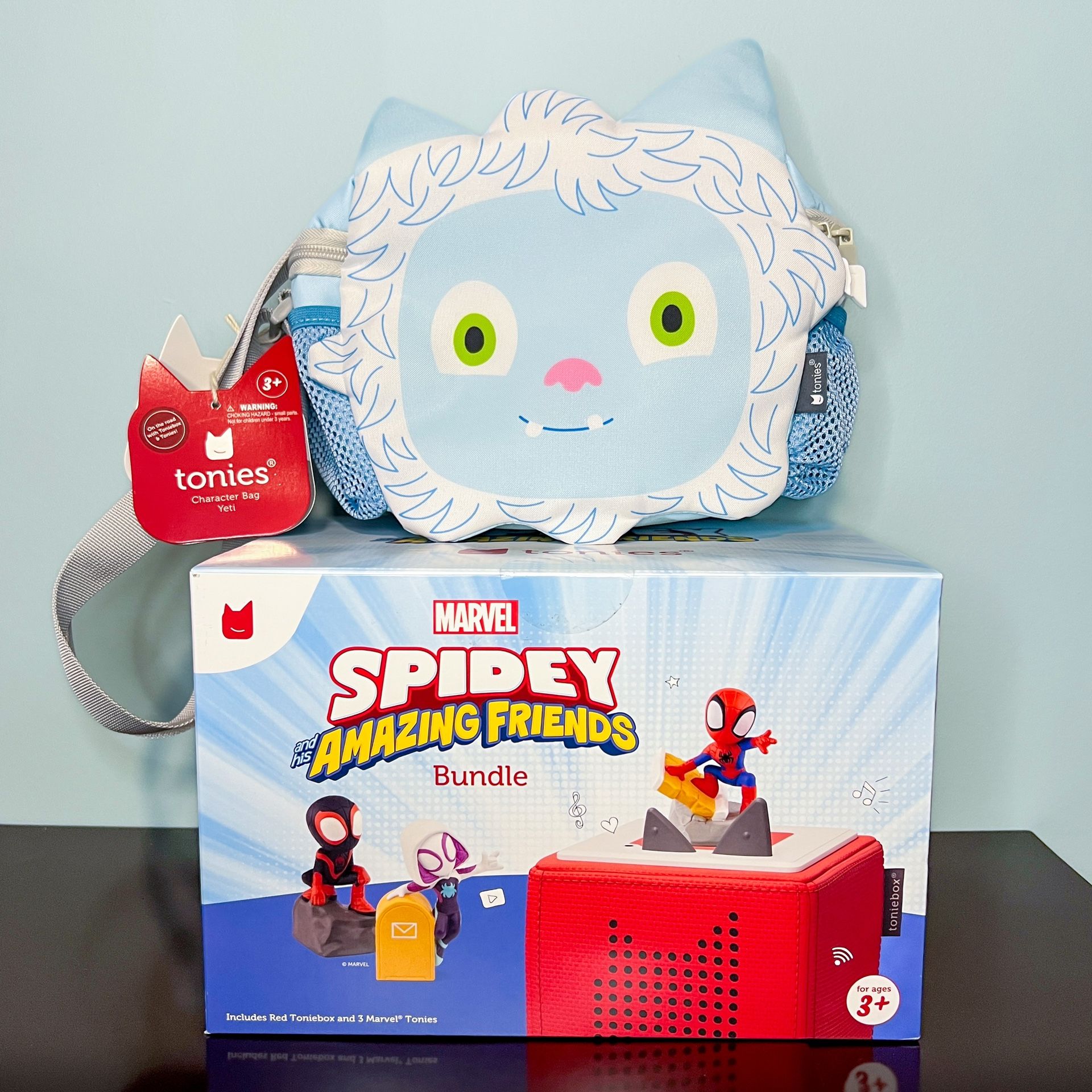 Toniebox Audio Player Bundle with Marvel's Spidey & His Amazing Friends