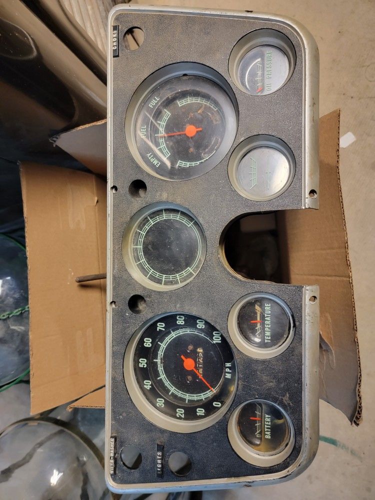 Gauge Cluster 67-72 Chevy Pickup
