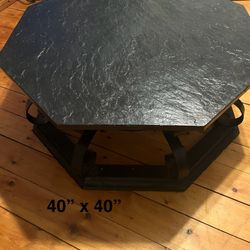 40”x40”  Octagon Slate Table 