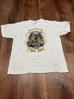 Joe Weider white bodybuilding tee Size L