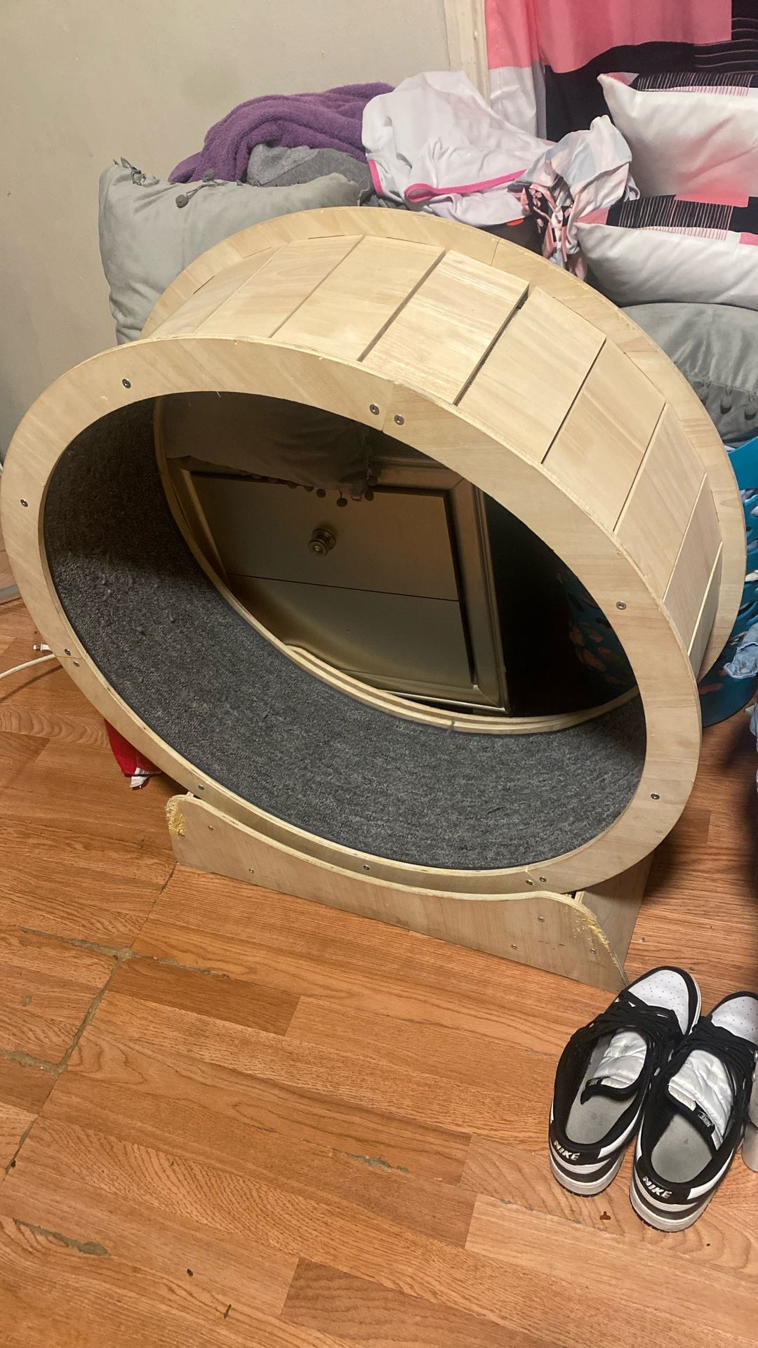 Cat Running Wheel