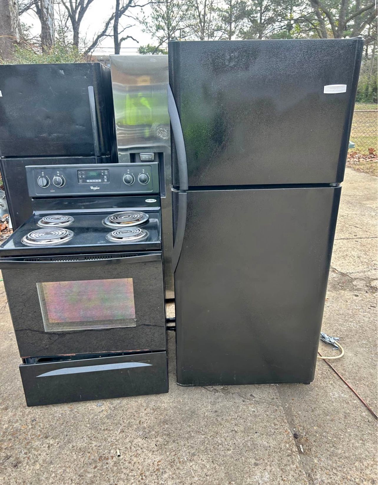 Electric Stove & Refrigerator Set