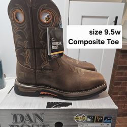 Dan Post Composite Toe Work Boots Size 9.5W