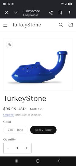TurkeyStone Ceramic Neti Pot