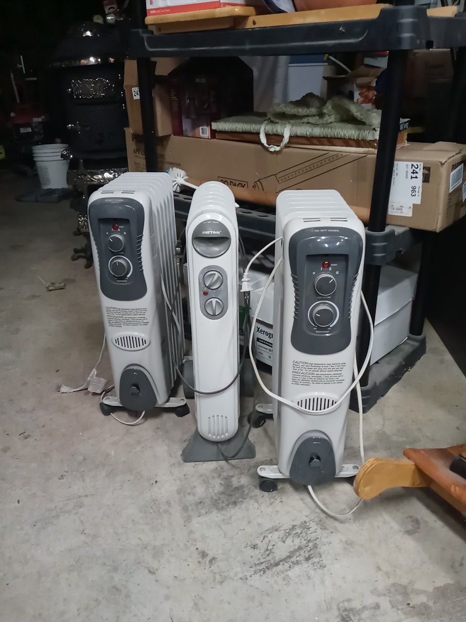 3 Oil Filled Portable Room Heaters