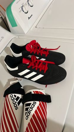 Brand New Adidas Soccer Shoes And Sheen Guards 