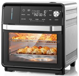 Nuwave Combi Steam Oven, Non-Toxic Stainless Steel Multi-Cooker with Air Fry, Steam, Sous Vide, Toast & More, 50-450°F Precision, 120 Presets, Moistur