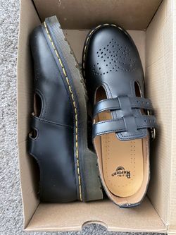 Dr. Martens Black Leather Double Strap Mary Jane Shoes – Original Box