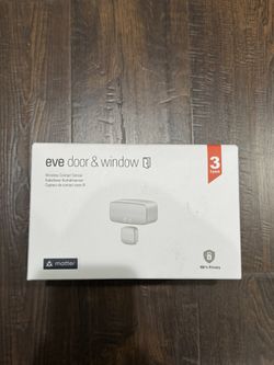 Eve Door & Window (Matter) 3 Pack – Smart Contact Sensor for Doors & Windows
