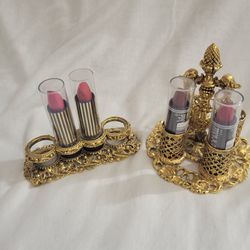1960's Brass Lipstick Holders. $65 for set.
