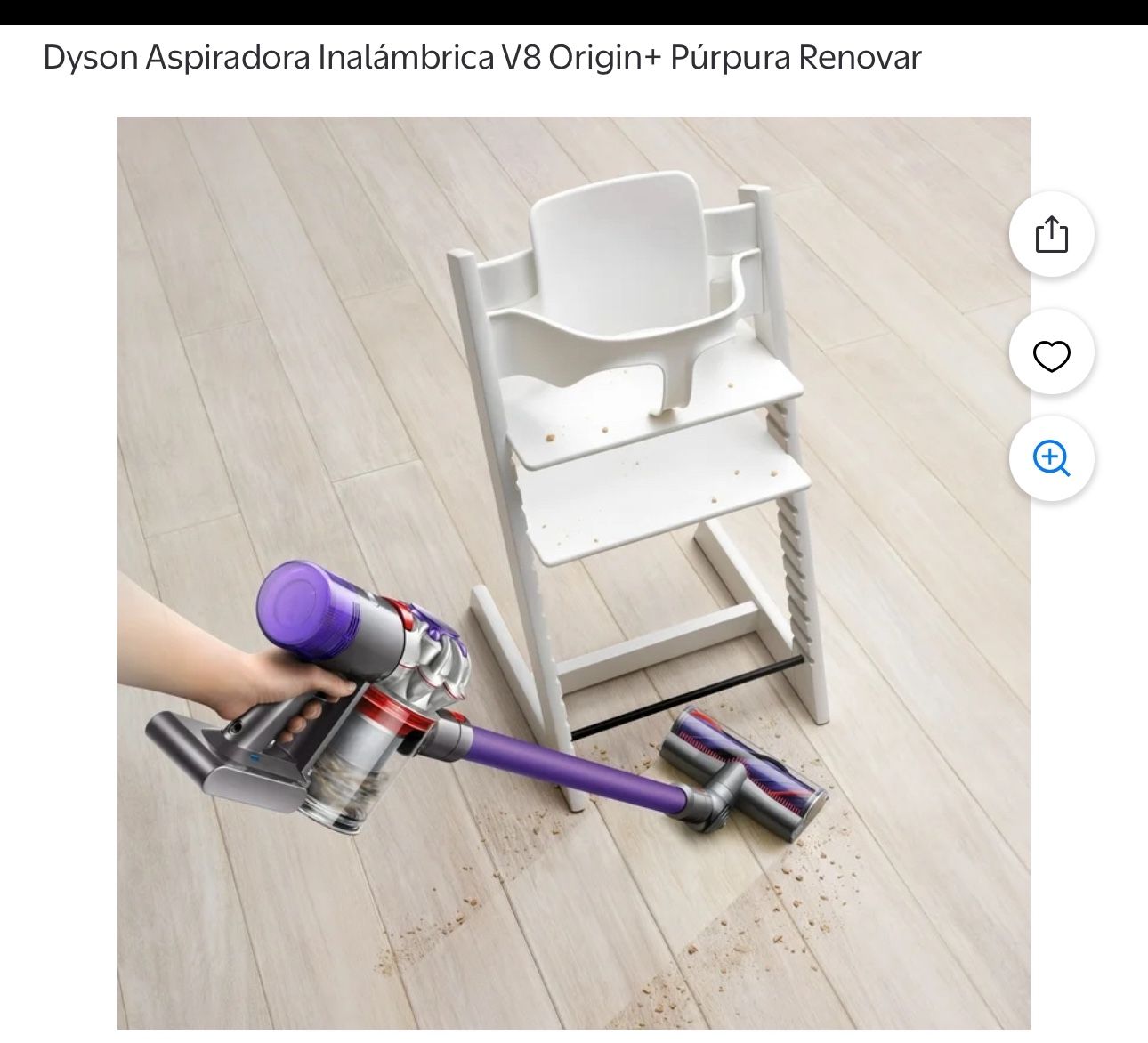 Dyson Aspiradora Inalámbrica V8 Origin+ Púrpura Renovar