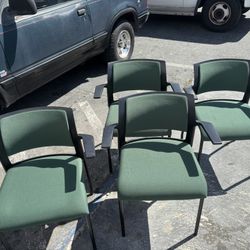 Four chairs comfortable office chairs