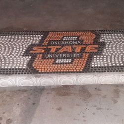 Custom OSU Mosaic Concrete Bench