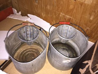 Old mop buckets.