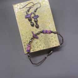 Vintage Bird Indigenous made jewelry Set