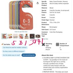 Baby Closet Dividers Clothes Organizer