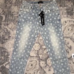 Amiri And Purple Jeans 