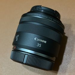Canon RF 35 Macro Lens & B+W Filter 