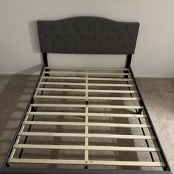 QUEEN BED FRAME WITH MATTRESS