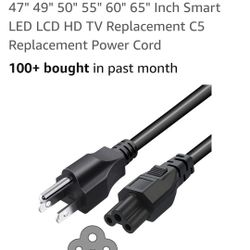 New LG Universal Power Cord 3 Prongs