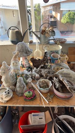 Garden Gnome and Decor Figurine Lot