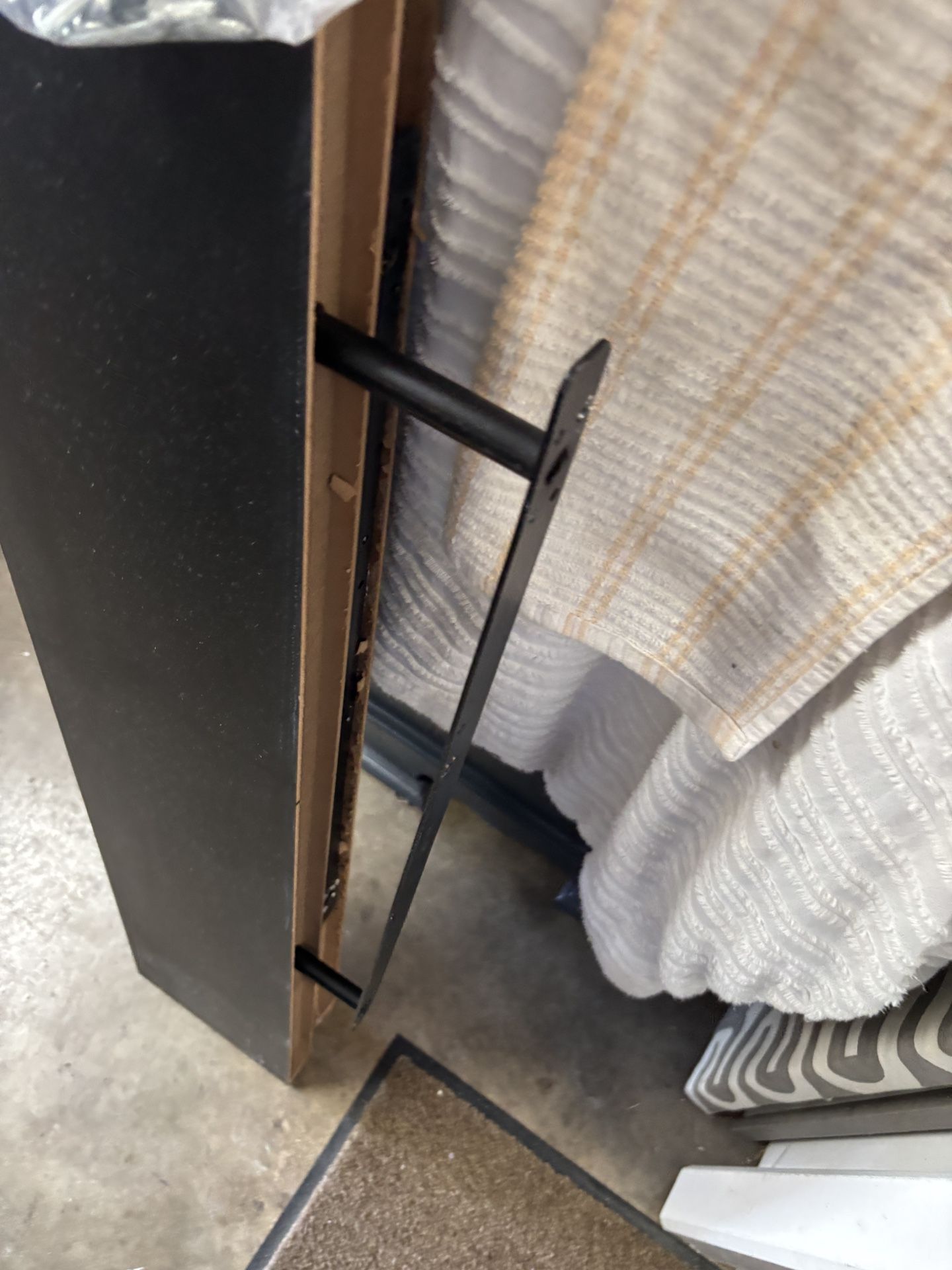 ikea shelves with bracket to mount 47”