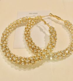 Gold plated earrings