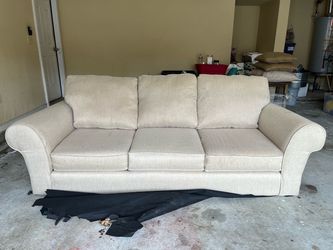Cotton/Linen Couch (Beige)