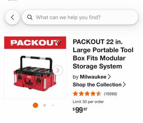 Milwaukee  packout 22 in