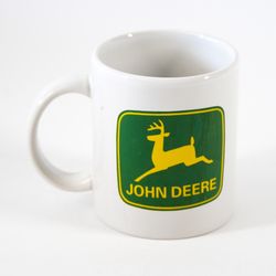 John Deere - Gibson 12FL Oz Green Yellow Ceramic Coffee Mug Tea Cup