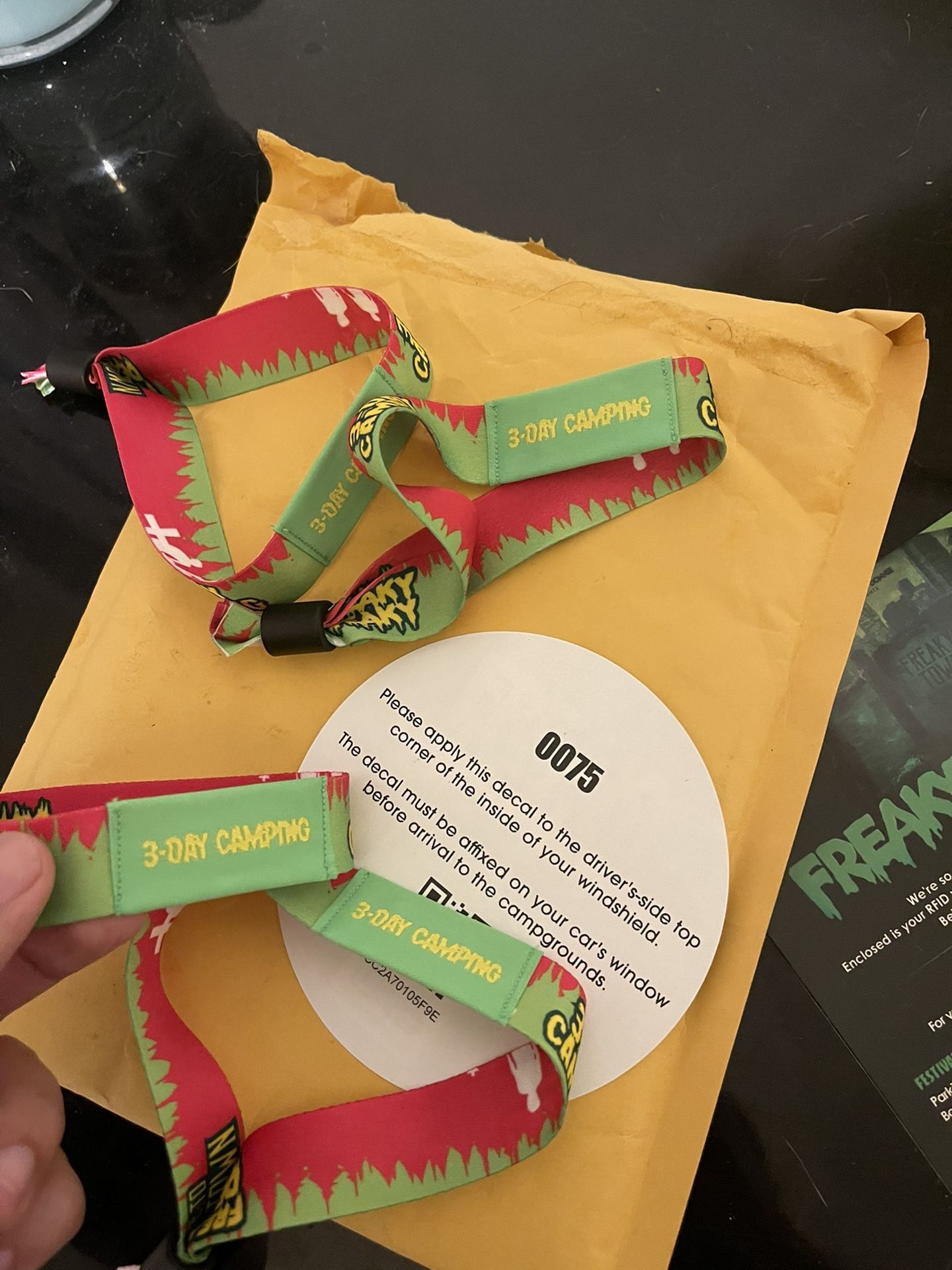 4 Freaky Deaky Camping Wristband