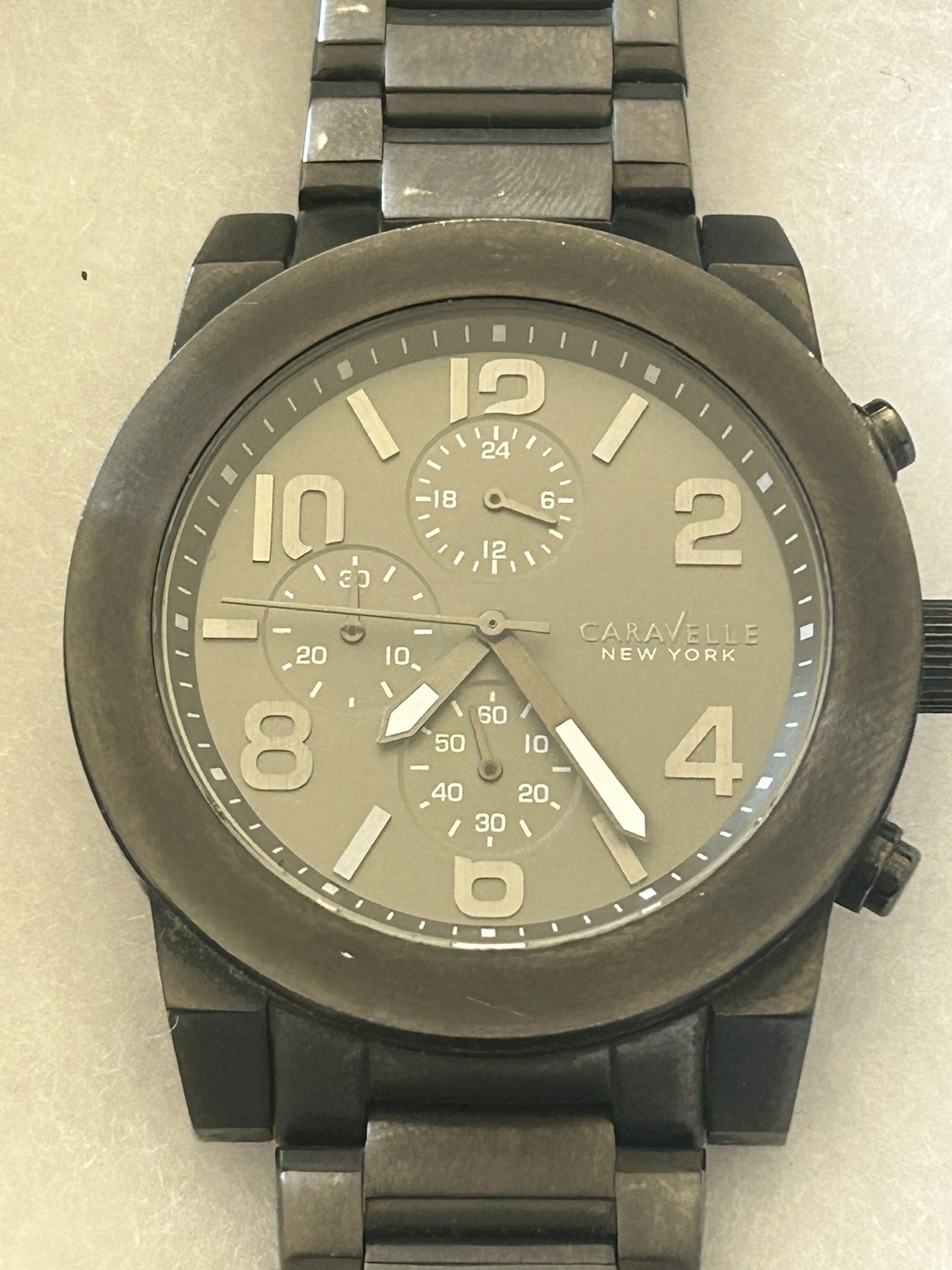 Men’s Caravelle Chronograph Stainless Steel Watch