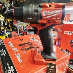 MIKWUAKEE M18 FUEL BRUHLESS CORDLESS VARIABLE SPEED HAMMER DRILL TOOL ONLY NEW