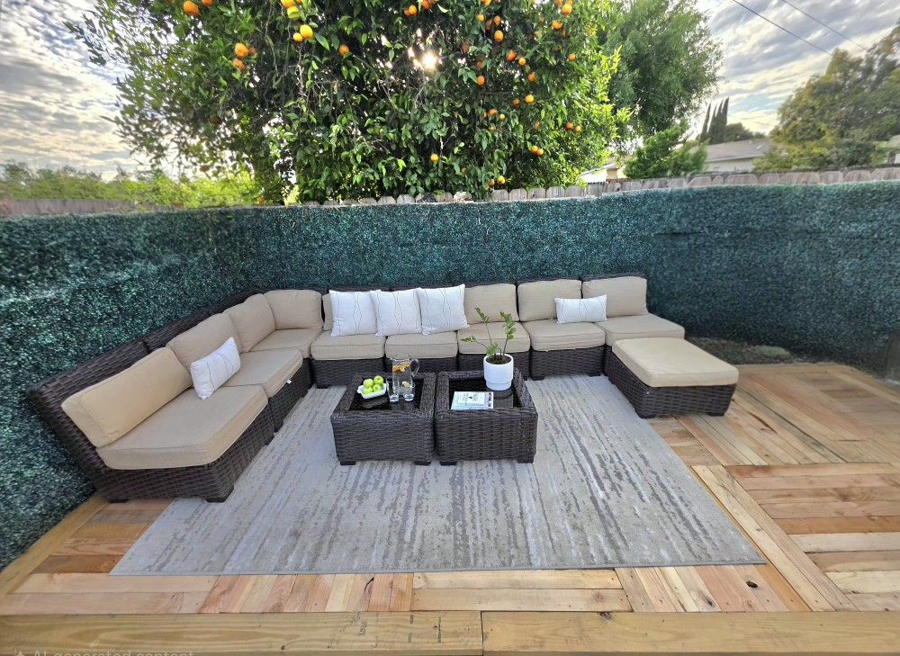 HIGH QUALITY/11 PCS Heavy Dutty Outdoor Wicker Sectional Sofa Set