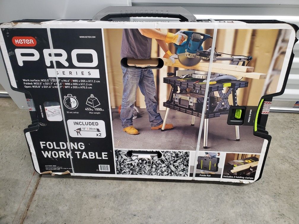 KETER FOLDING WORK TABLE